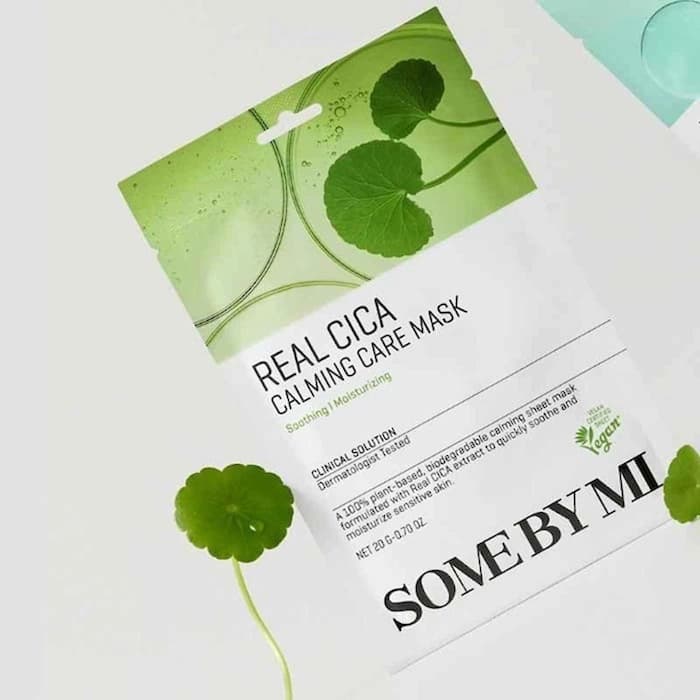 SOME BY MI SOME BY MI Real Cica Calming Care Mask 5 Sheets 5 pcs - 產品正面包裝 | cosGlint
