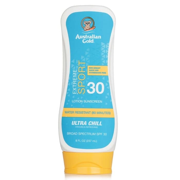 Australian Gold 金色澳洲 Australian Gold 金色澳洲 具有 Ultra Chill SPF 30 的極限運動乳液 237ml/8oz - 產品正面包裝 | cosGlint