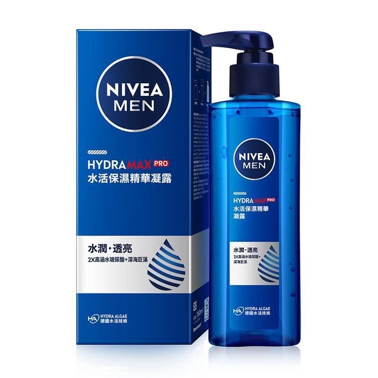 NIVEA 妮維雅 妮維雅男士水活保濕精華凝露 (NIVEA MEN HYDRAMAX HYDRATING GEL) - 產品正面包裝 | cosGlint