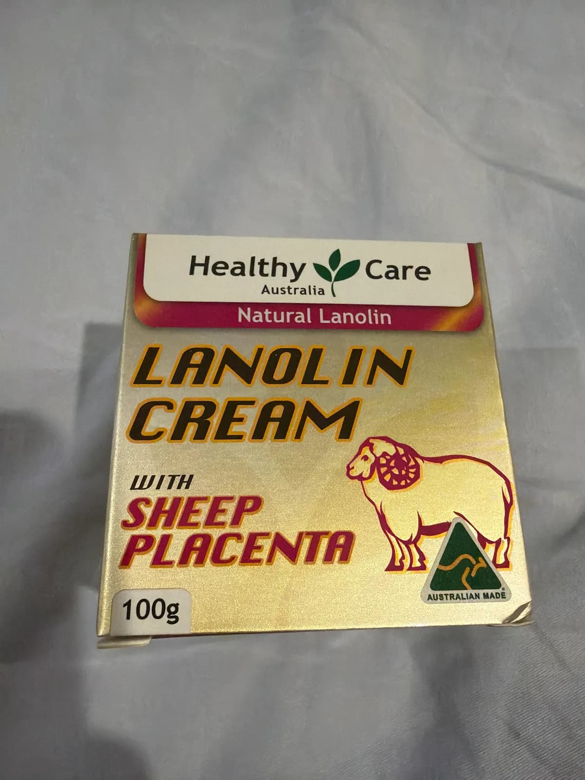 Healthy care Lanolin cream with sheep placentr - 產品正面包裝 | cosGlint