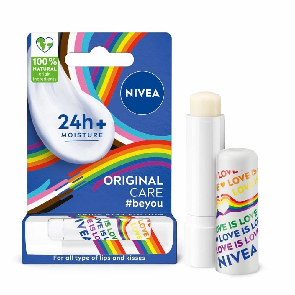 NIVEA 妮維雅 妮維雅水漾護唇膏-彩虹限定版 - 產品正面包裝 | cosGlint