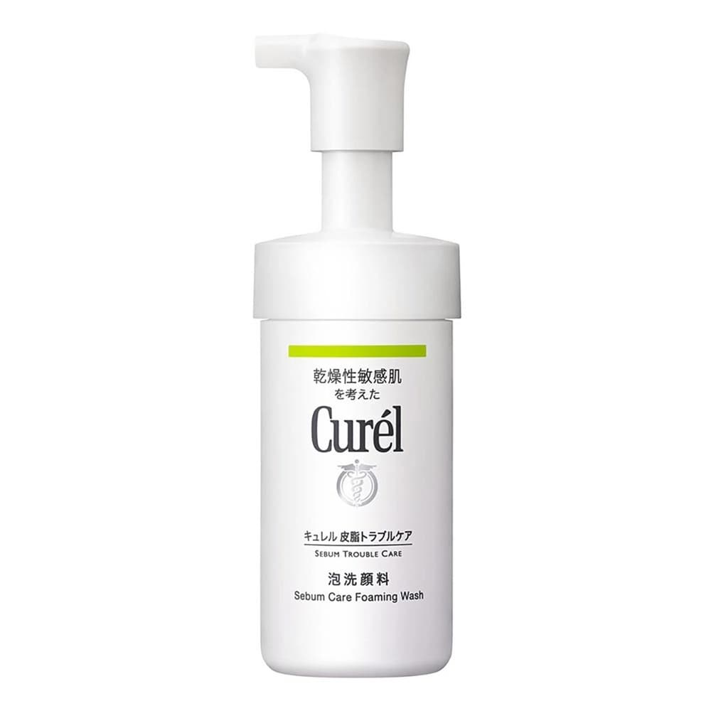 Curél 珂潤 醫美洗面乳-Curel珂潤控油保濕洗顏慕絲90ml - 產品正面包裝 | cosGlint