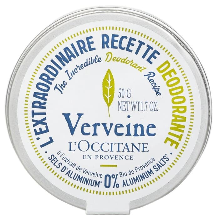L'Occitane 歐舒丹 L'Occitane 歐舒丹 馬鞭草(馬鞭草)除臭劑 - 0% 鋁鹽 50g/1.7oz - 產品正面包裝 | cosGlint
