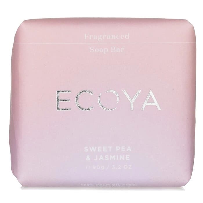Ecoya Ecoya 香皂 - Sweet Pea & Jasmine 90g/3.2oz - 產品正面包裝 | cosGlint