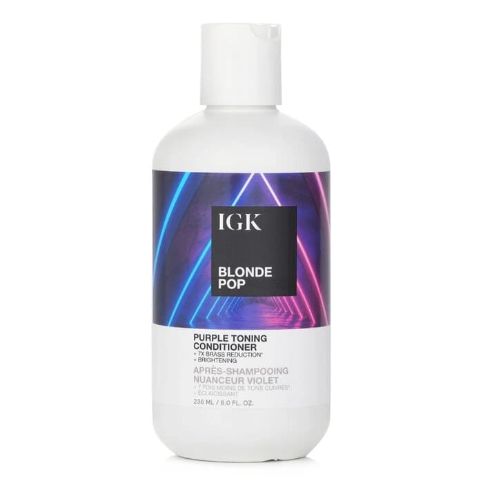 IGK IGK Blonde Pop 紫調護髮素 236ml/8oz - 產品正面包裝 | cosGlint