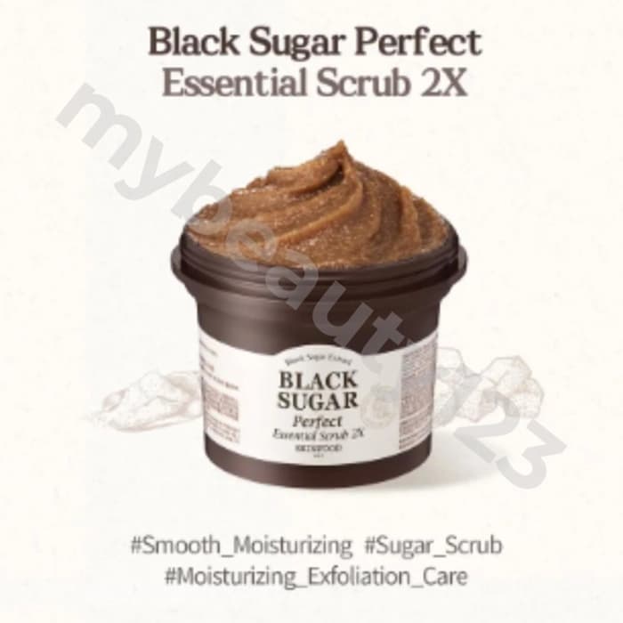 SkinFood 思親膚 SkinFood 思親膚 Black Sugar Perfect Essential Scrub 2X 210g - 產品正面包裝 | cosGlint