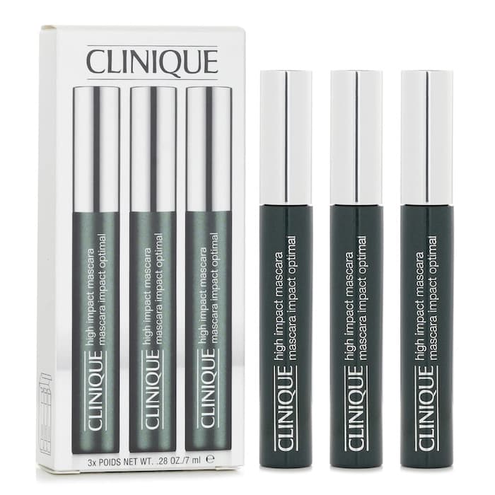 Clinique 倩碧 Clinique 倩碧 High Impact Mascara - # 01 Black Trio 7ml x 3 - 產品正面包裝 | cosGlint